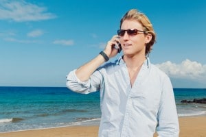 Barefoot BWF Pic Guy on Beach